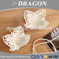 Delicate home leaf shaped hollow out ceramic ashtray